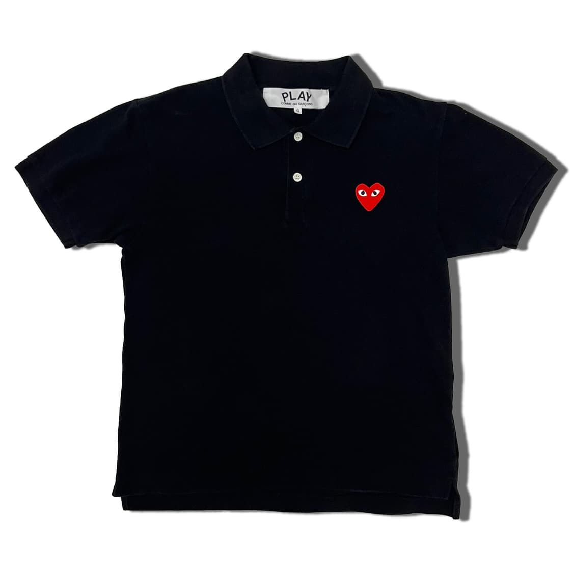 [COMME DES GARCONS] 로고 카라티 블랙 상품이미지1