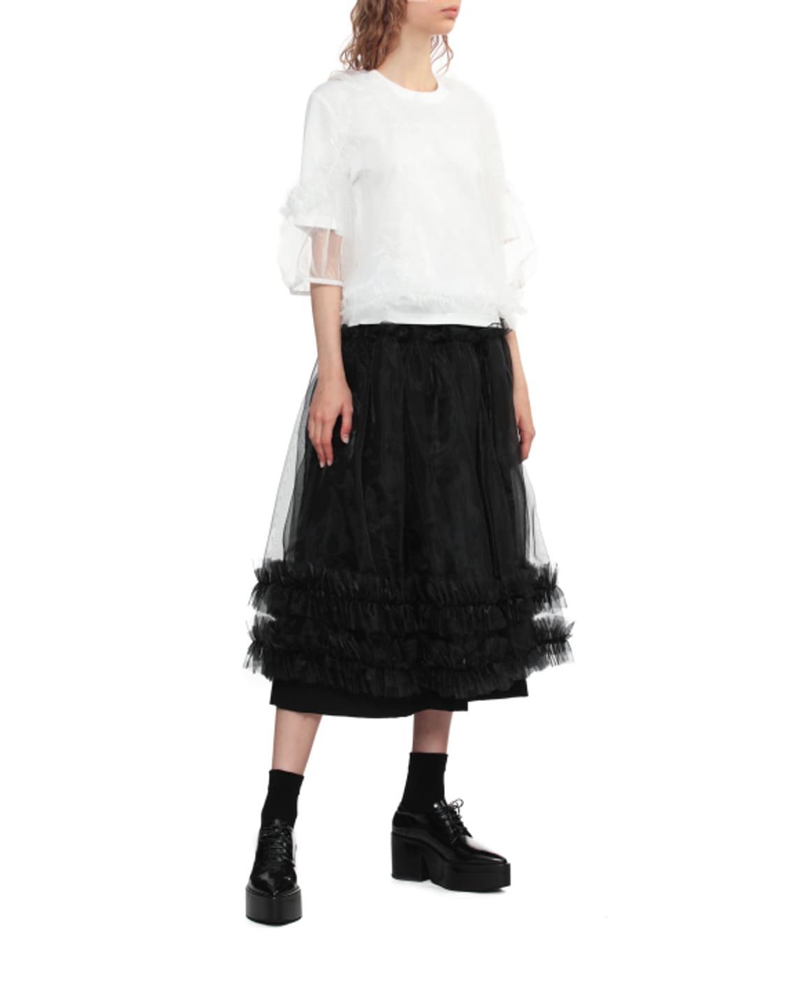 새상품 느와케이니노미야 쉬어프릴 숏슬리브 S/L 상품이미지5