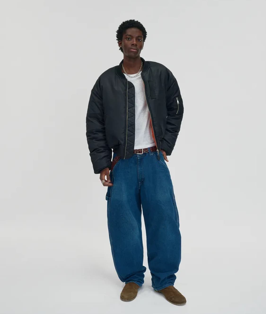 스웨이드 CROPPED MA-1 상품이미지3