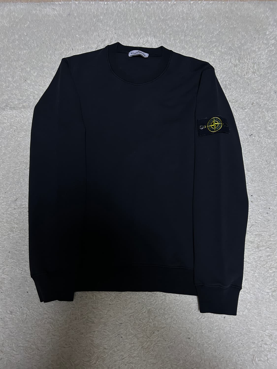 [M] 스톤아일랜드 맨투맨 블랙 상품이미지1