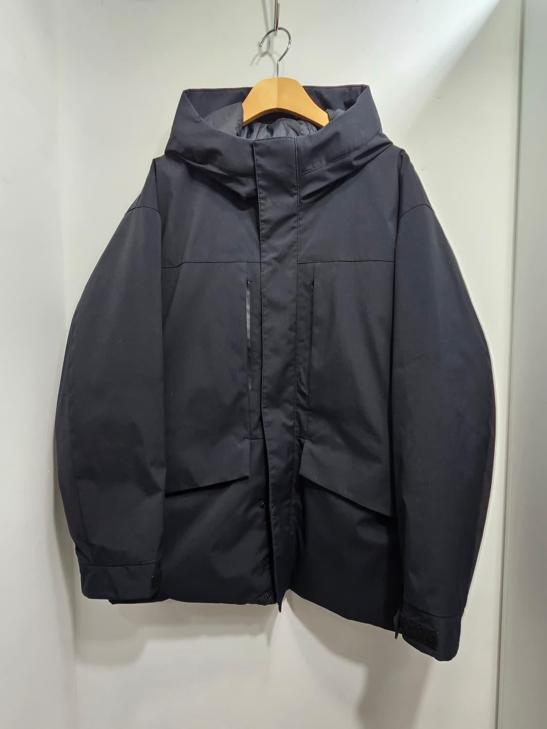 유니클로(UNIQLO) 하이브리드 블랙 후드 파카 XL 상품이미지10