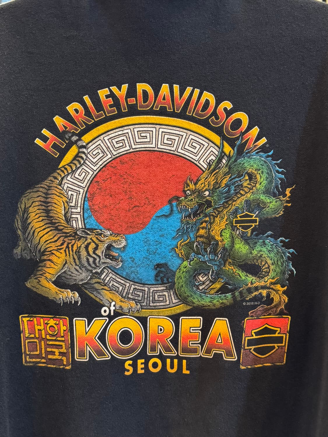 할리데이비슨 코리아 서울스토어 타이거 드래곤 프린팅 집업 2XL  상품이미지8