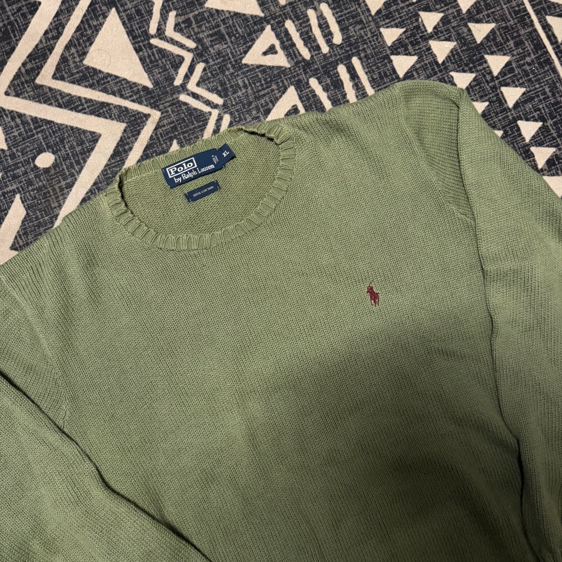 폴로 올리브 컬러 니트 상품이미지2