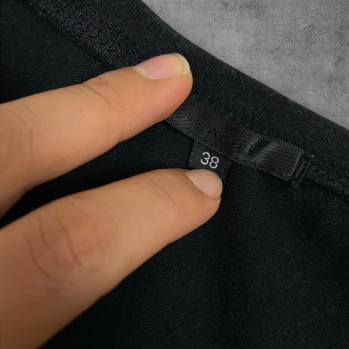 Fragile 블랙 y2k 크라운 비즈 장식 반팔 티셔츠 38 상품이미지2