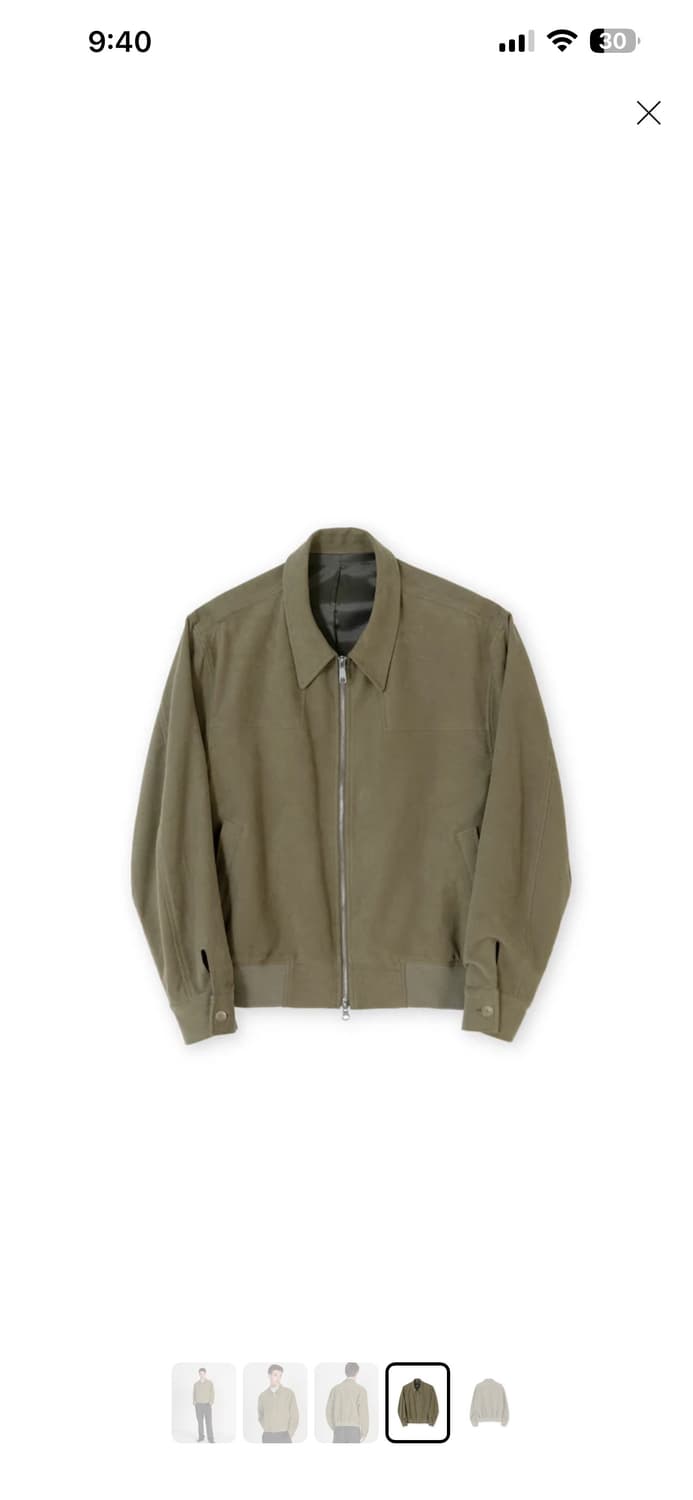 25fw브라운야드 몰스킨 블루종 새상품 풀구성 상품이미지1