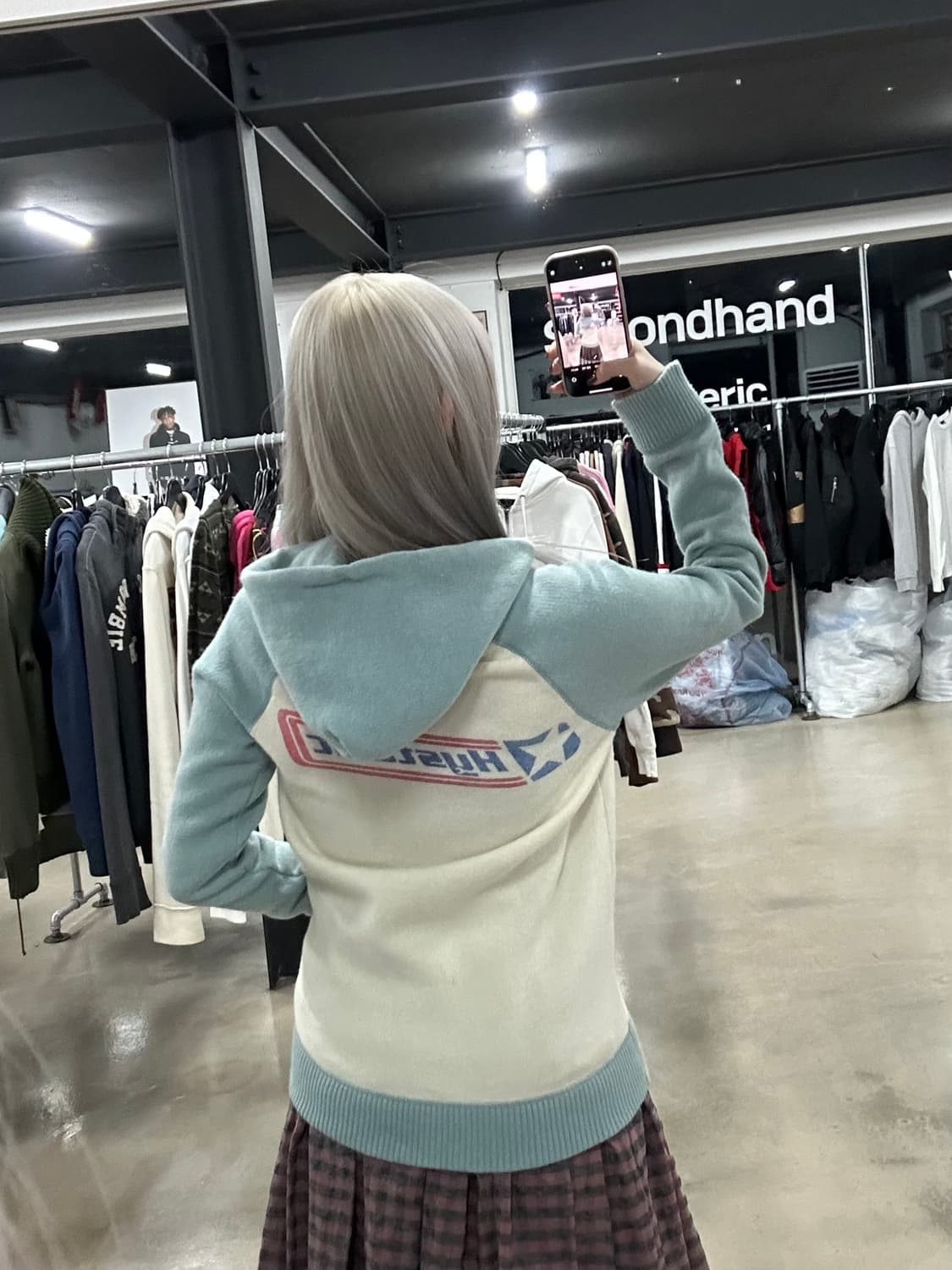 히스테릭 글래머 히스걸 후드 집업 자켓 상품이미지3