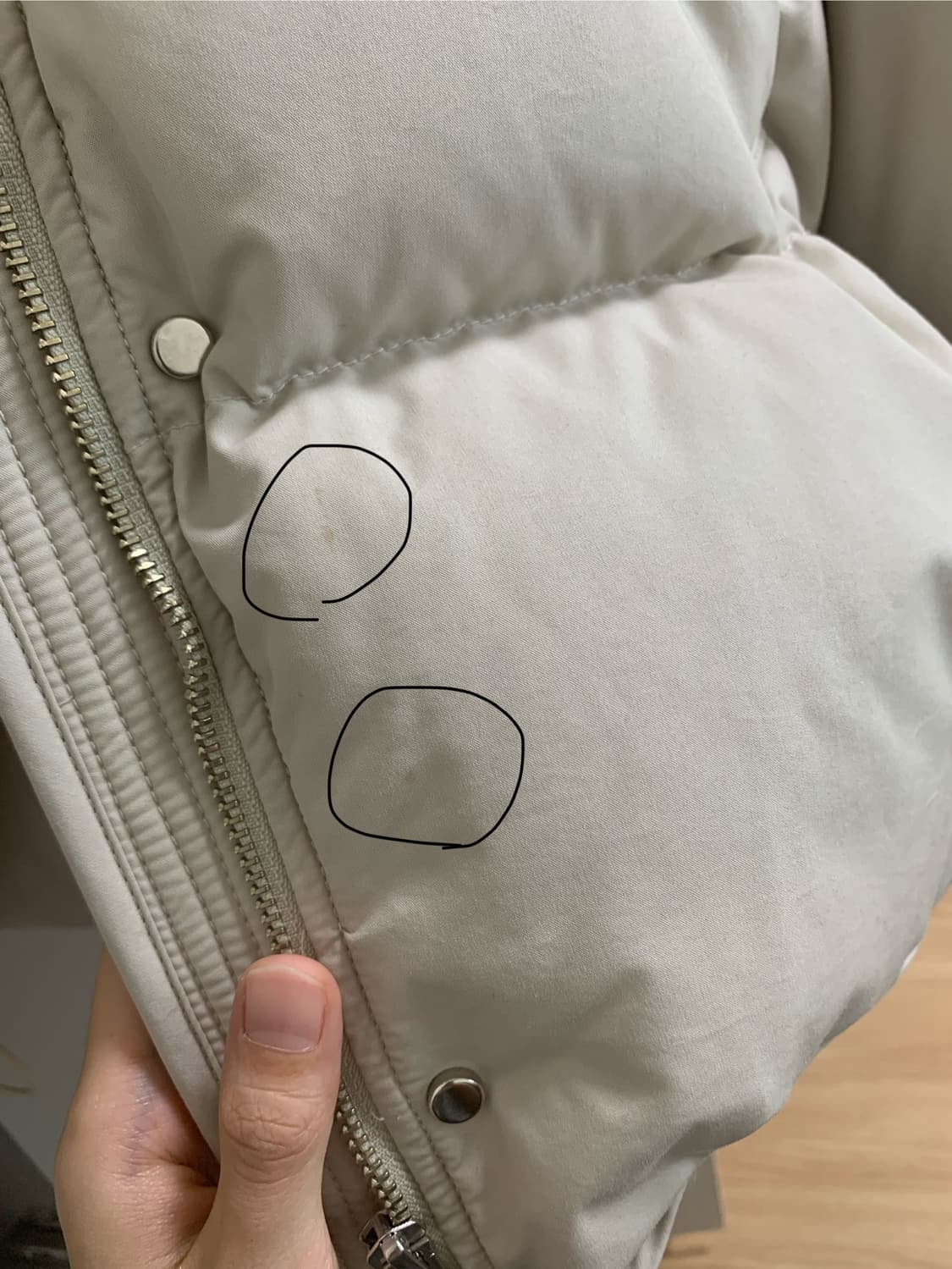 낫띵리튼 패딩 Cropped string puffer jacket 패딩 상품이미지3