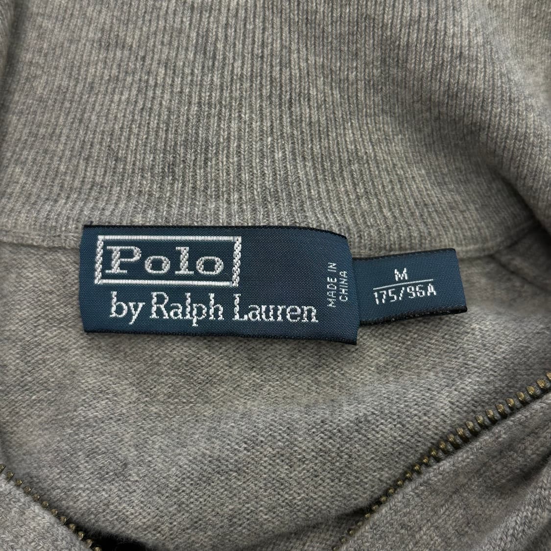 폴로랄프로렌 그레이 메리노 울 반집업 니트 상품이미지4