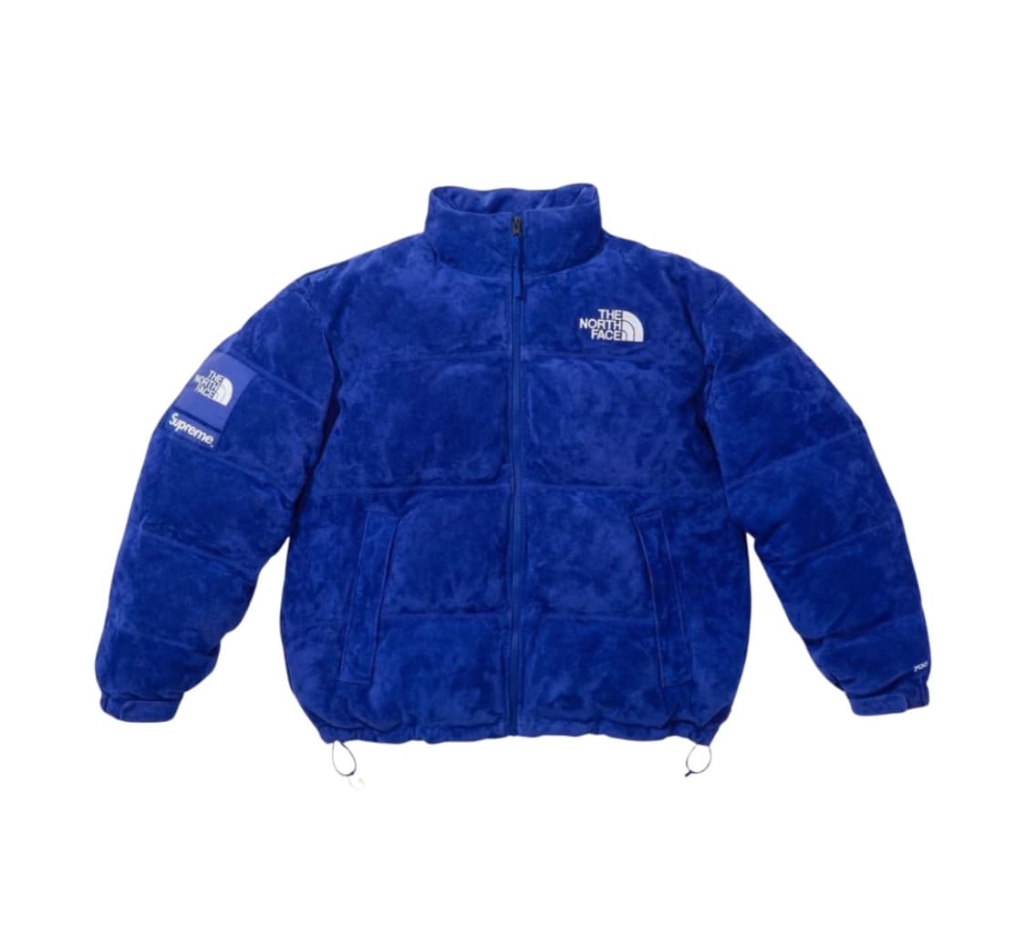 [XL to L] 슈프림 노스페이스 스웨이드 눕시 자켓 블루 상품이미지1