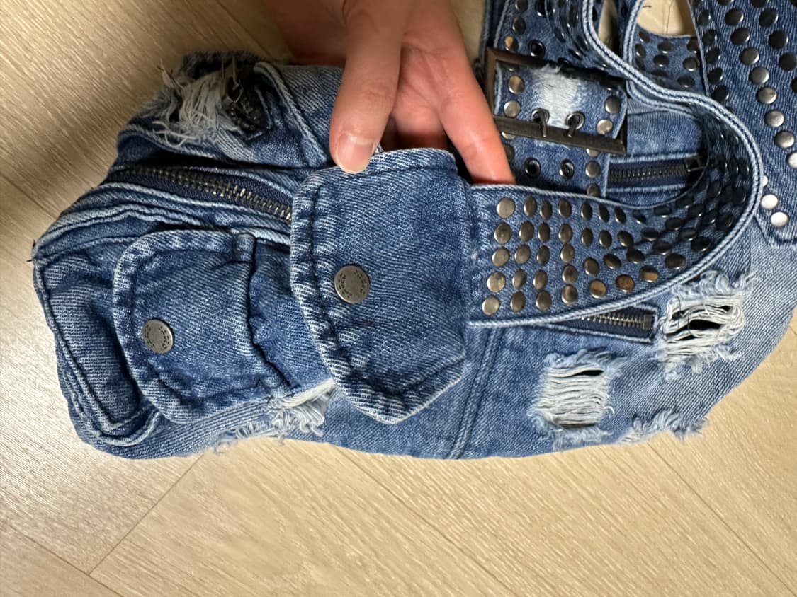 Jaded London 벨트 데님 숄더백 상품이미지4