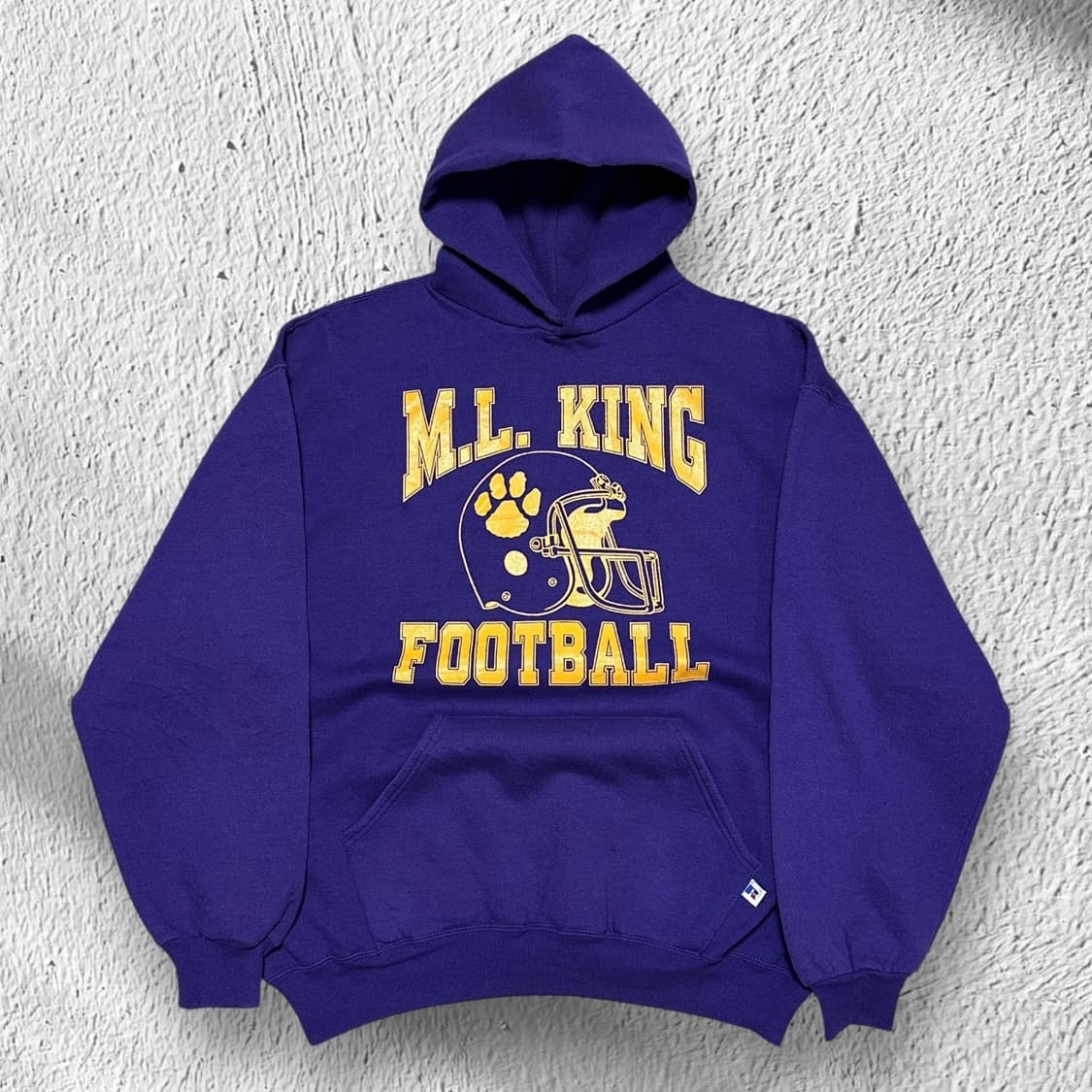 90s russell 러셀 후드티셔츠 퍼플 XL 상품이미지1