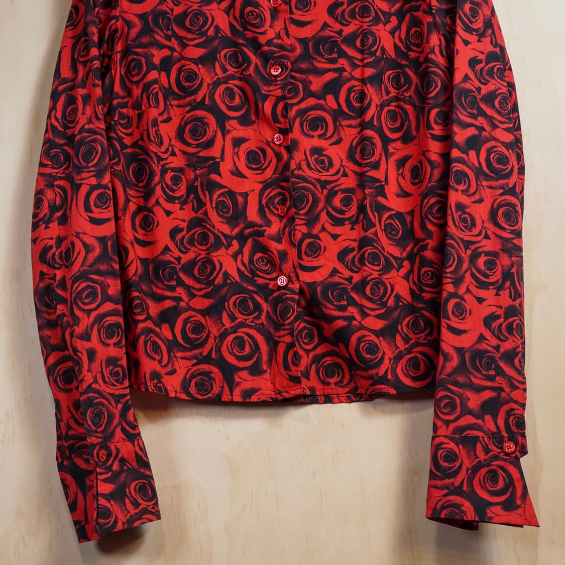 아네스베 로즈 패턴 셔츠 상품이미지3