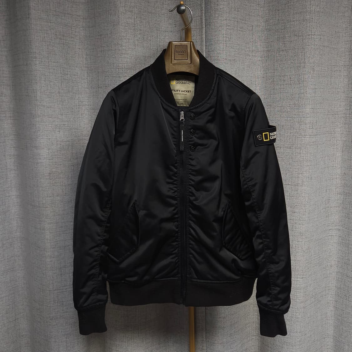 S ) 내셔널지오그래픽 유틸리티 자켓 마원 항공자켓 블랙 상품이미지3