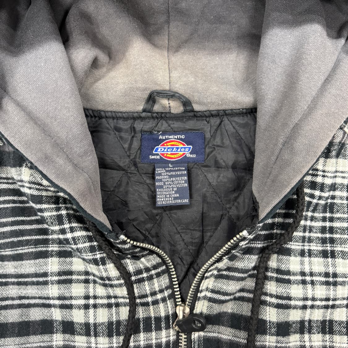 (L)디키즈 Dickies 체크 후드집업 상품이미지2