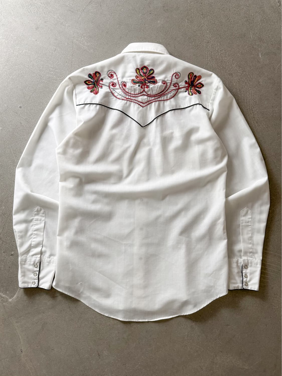 80s Karman Embroidered Western Shirt 상품이미지6