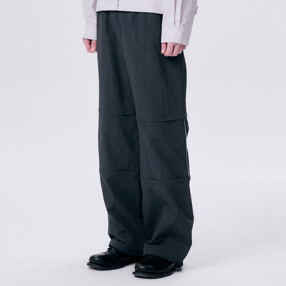할로미늄 바지REFLECTED 3 PARTS PANTS DARK GRAY 상품이미지2
