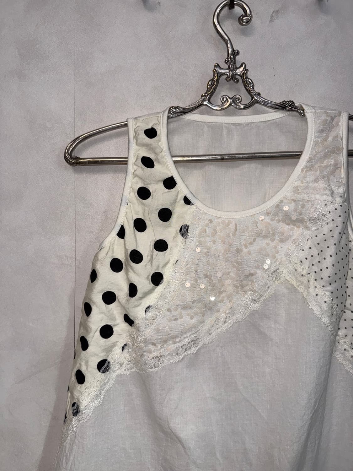 Ivory dot spangled mini ops 상품이미지6