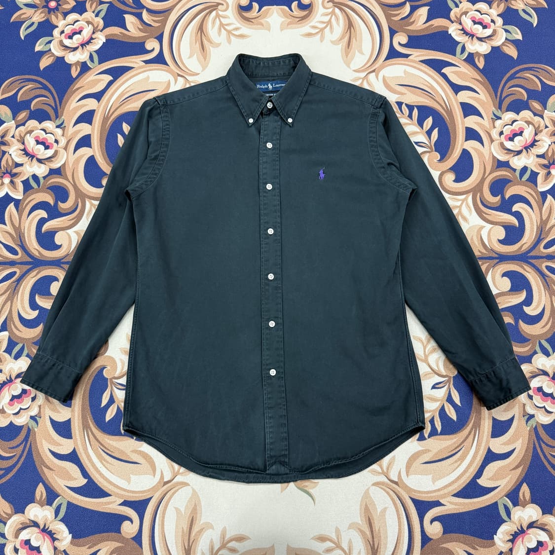 (L)00s 폴로 랄프로렌 버튼다운 코튼셔츠(블랙) 상품이미지1