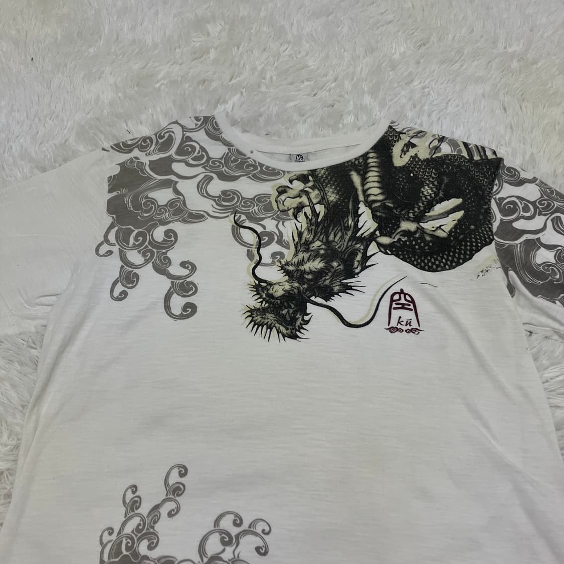 빈티지 오리엔탈 드래곤 반팔 o-893 y2k 스트릿 모리 갸루 일본빈티 상품이미지7