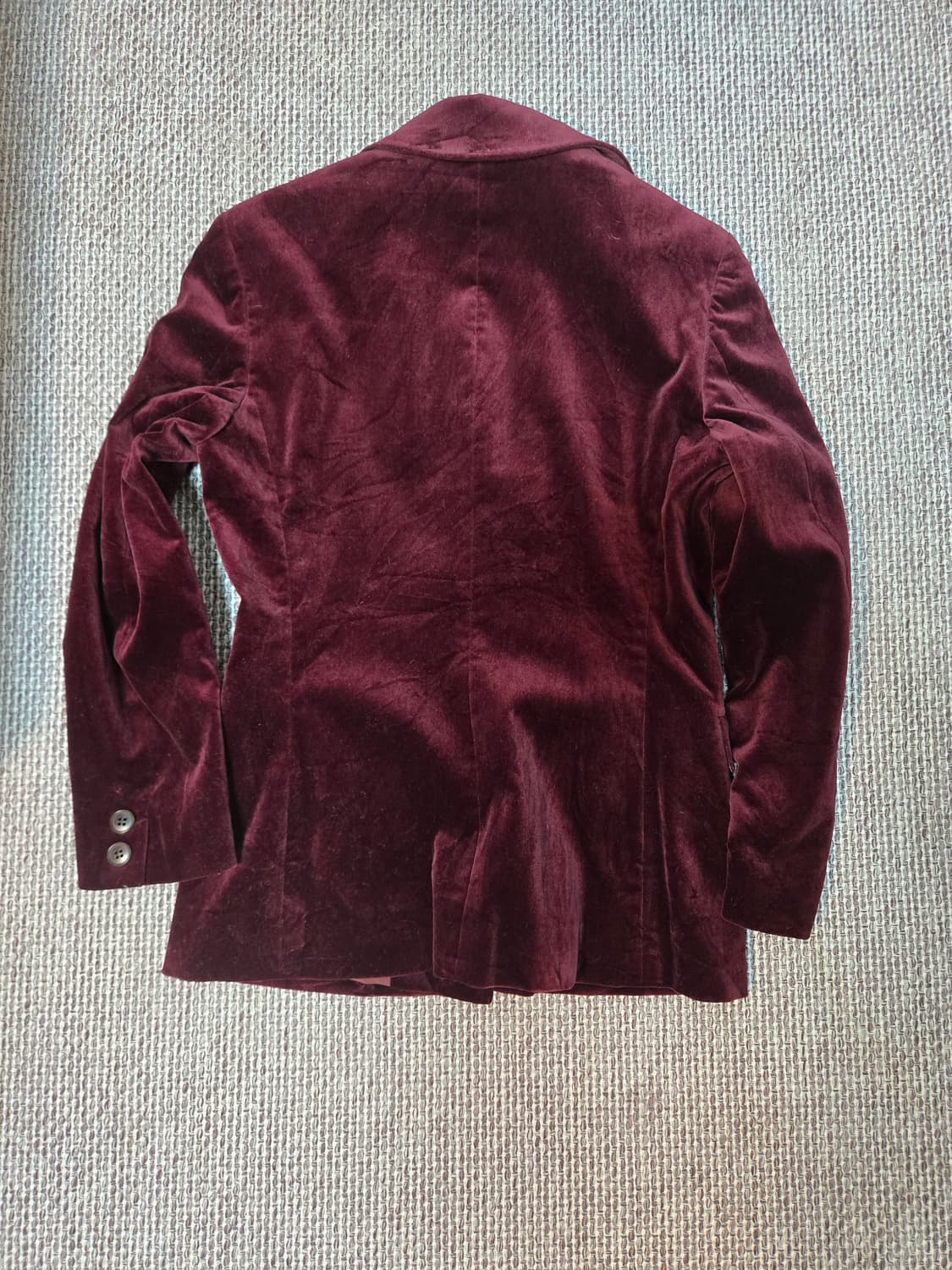 ICB Burgundy Velvet Blazer (Made in Japa 상품이미지2