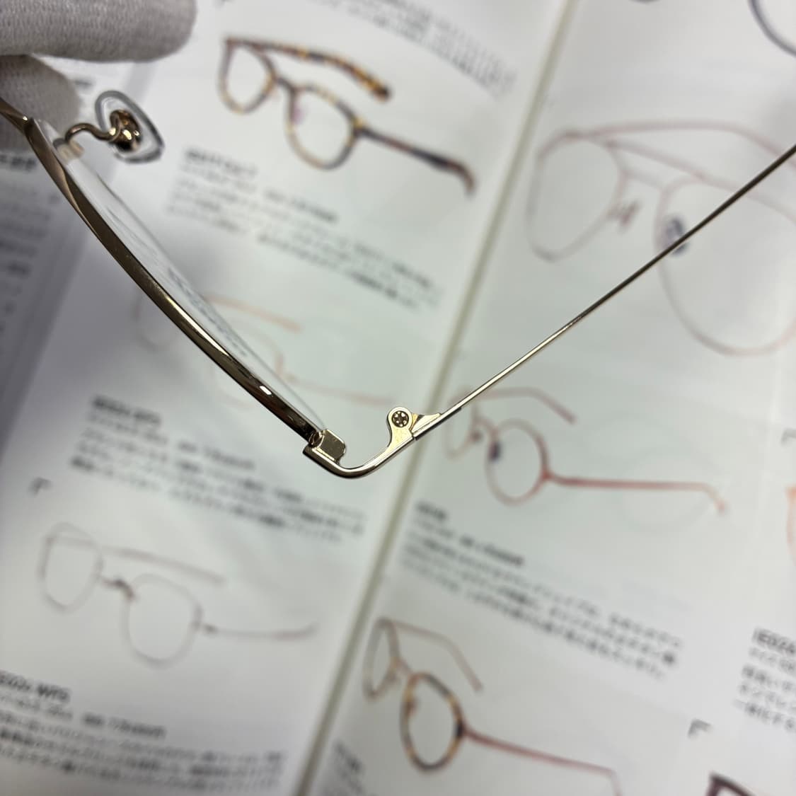 MIZUNO 미즈노 반무테 골드 티타늄 일본 안경 상품이미지5