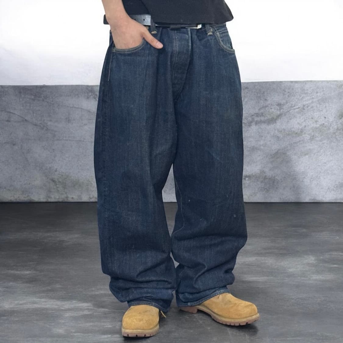 에비수 No.2 빅로고 데님팬츠 상품이미지2