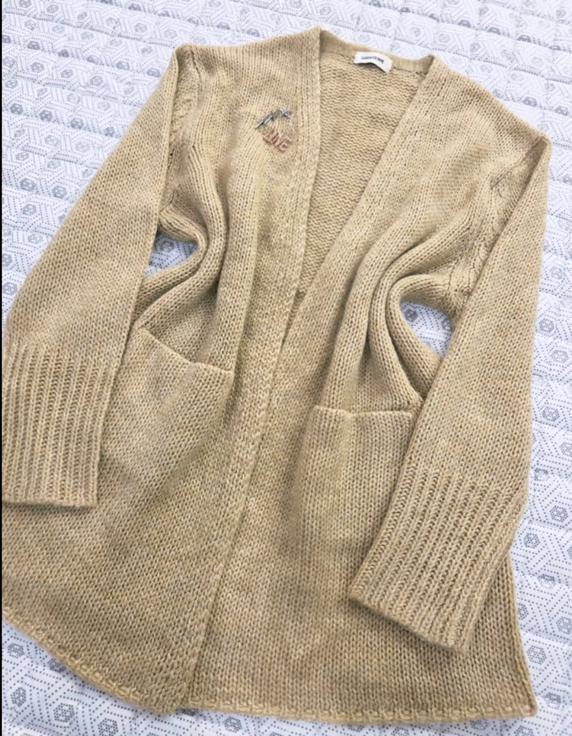 쟈딕앤볼테르 베이지 니트 가디건 F 상품이미지5