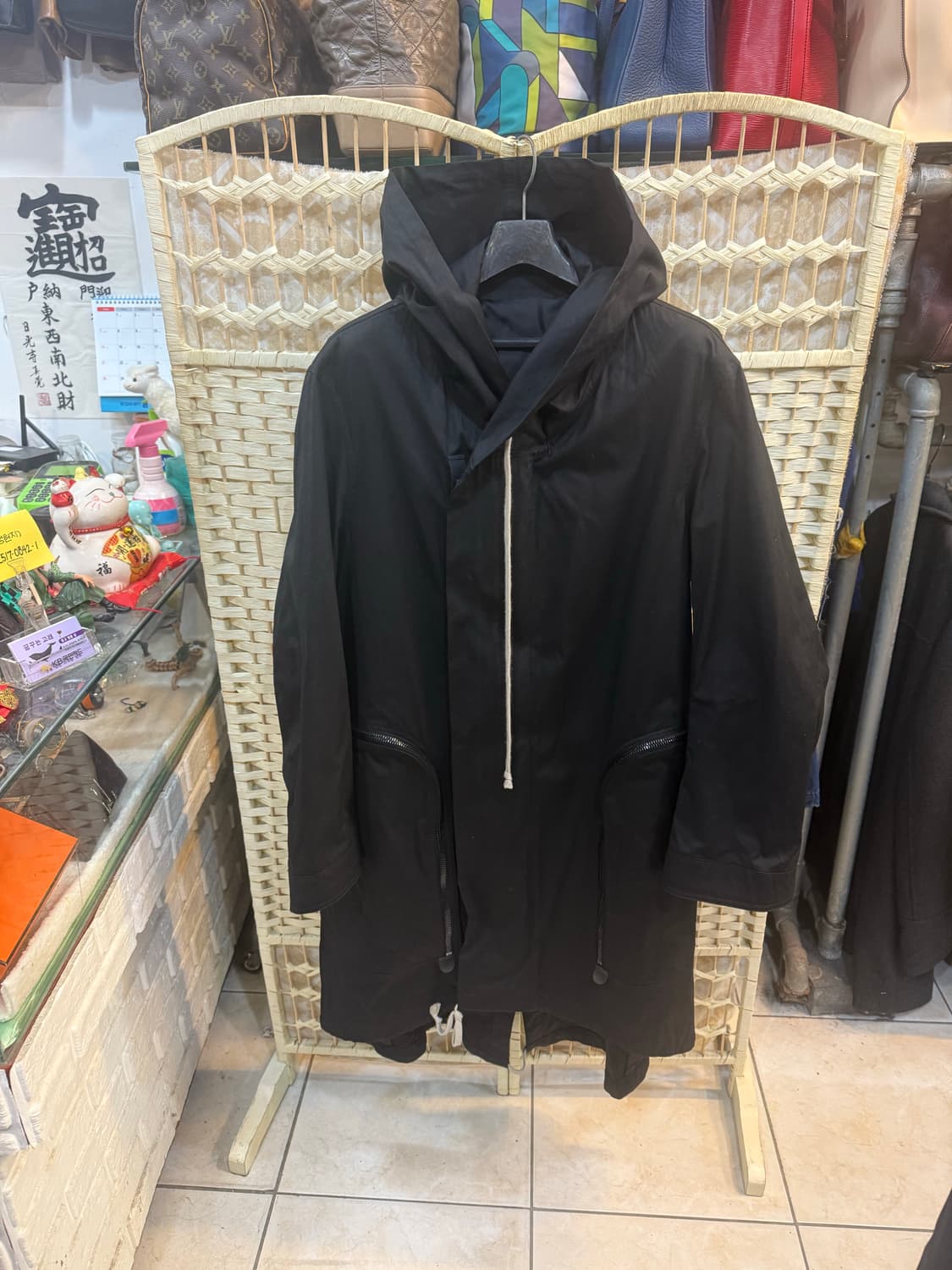 52/105/21ss 정품 릭오웬스 바우하우스 피시테일 호드코트 팝니다 상품이미지1