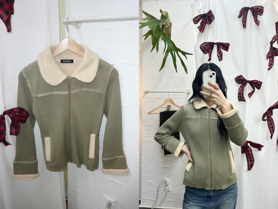 cloud zip-up knit 상품이미지1