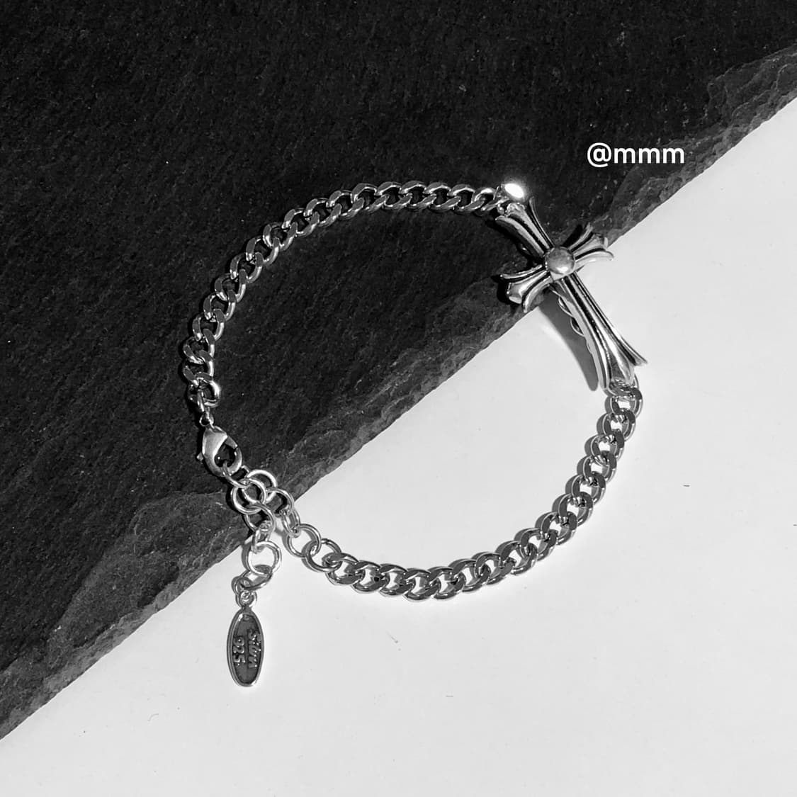 (Unisex) 빅 크로스 체인팔찌 상품이미지6