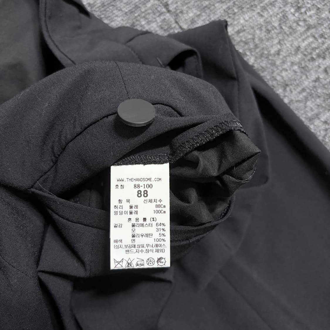 타임옴므 23ss 스트레이트핏 폴리 린넨 혼방 슬랙스 상품이미지5