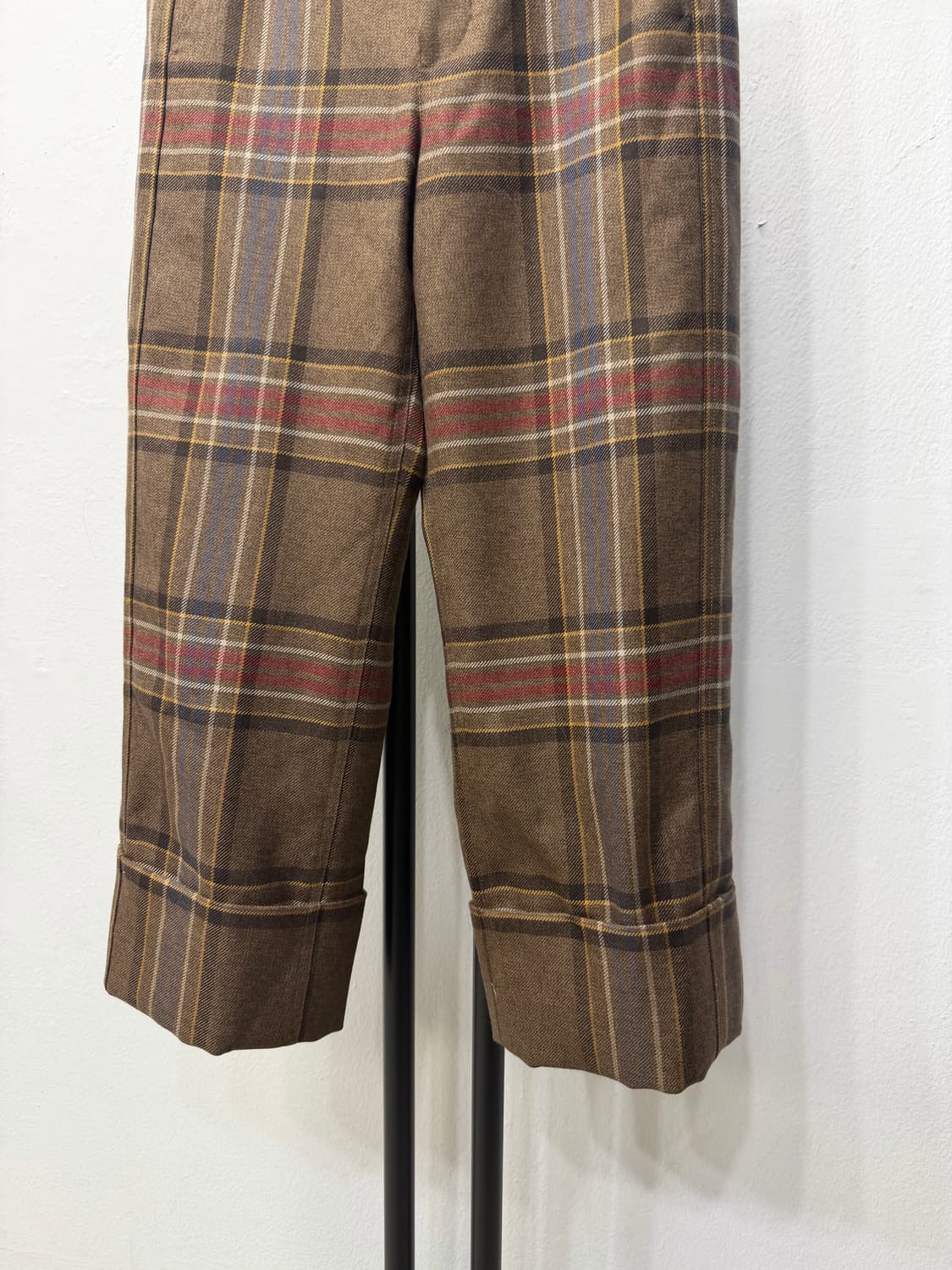 정품) LANVIN 랑방 한섬 체크 패턴 바지 26인치 상품이미지3