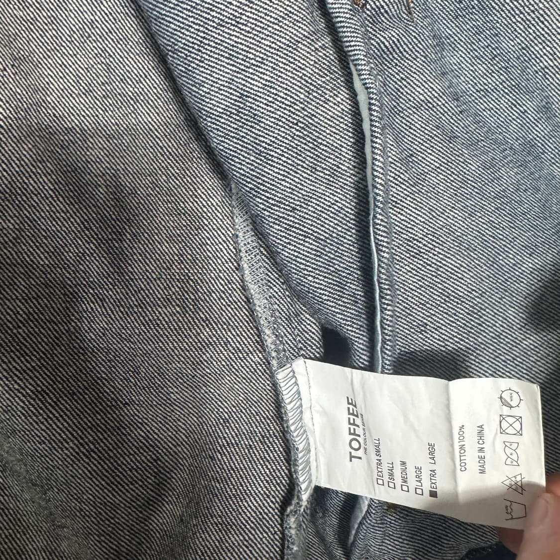 무신사 토피 오버핏 데님자켓 XL사이즈  상품이미지3