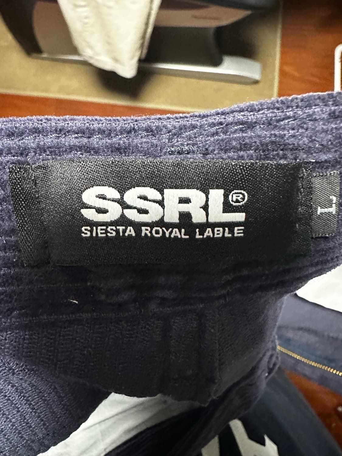 [SSRL] corduroy wide pants / navy 상품이미지3