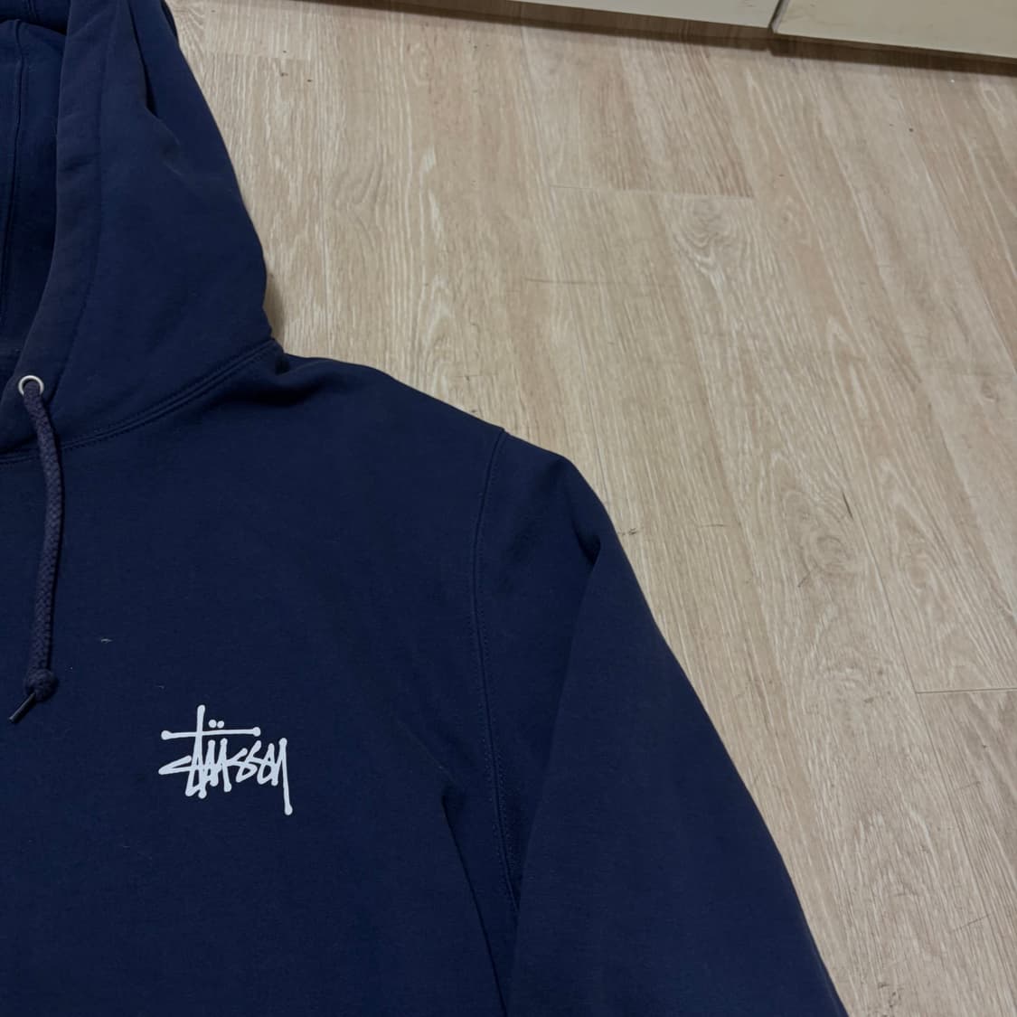 스투시 스탁 빅로고 후드티 L/100  상품이미지3