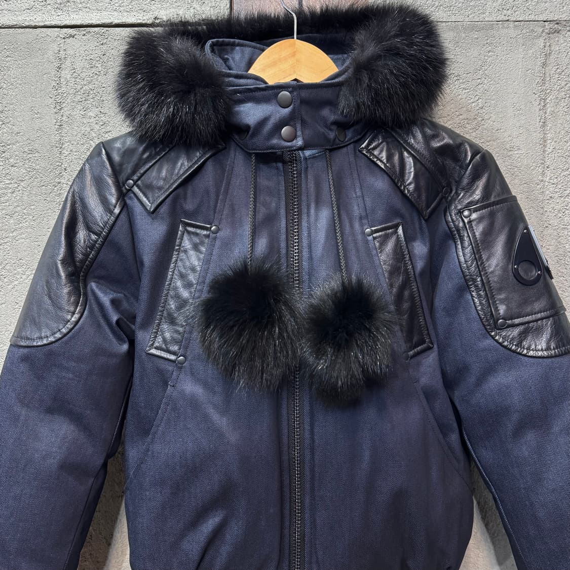 무스너클 레이디 데님 봄버 (XS)   상품이미지2