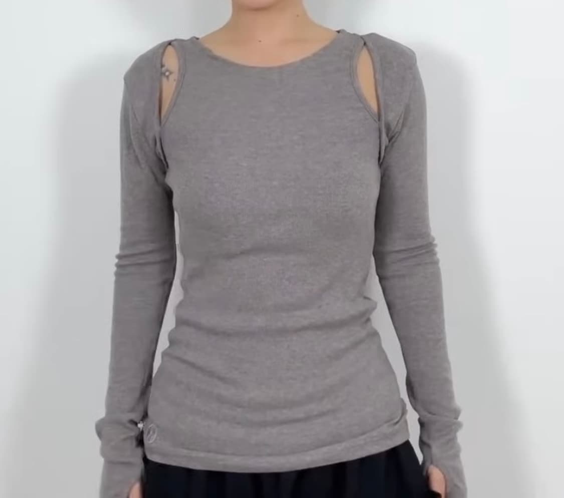 Earthjigu 어스지구 볼레로 롱슬리브 미드나잇블루 상품이미지2