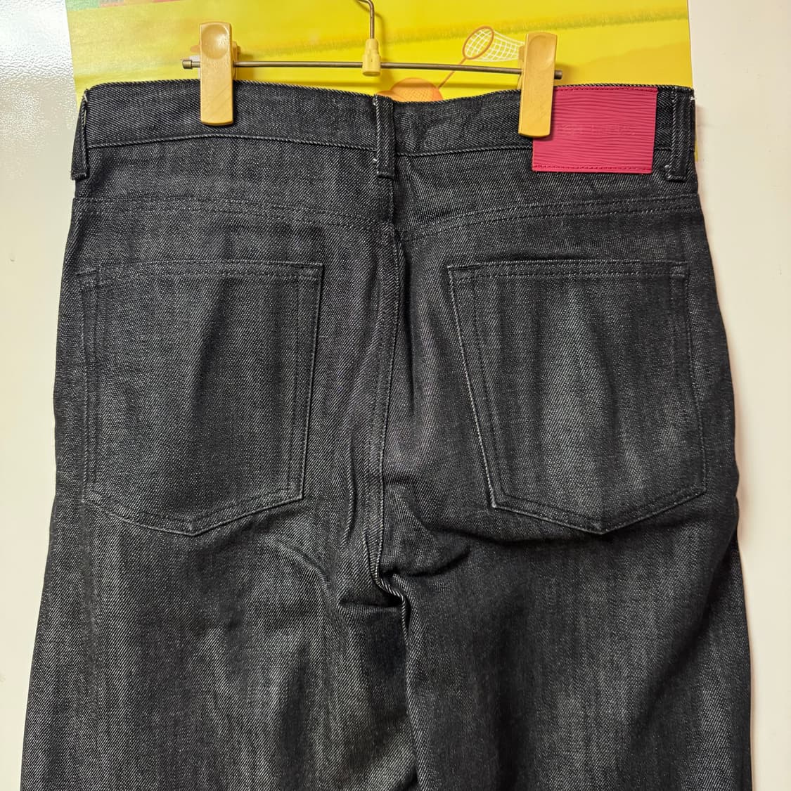 포트너스 투턱 와이드 블랙진 M사이즈 상품이미지7