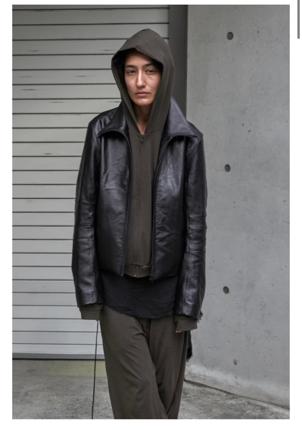 머듈 appendix leather jacket /black 2 (교환) 상품이미지1