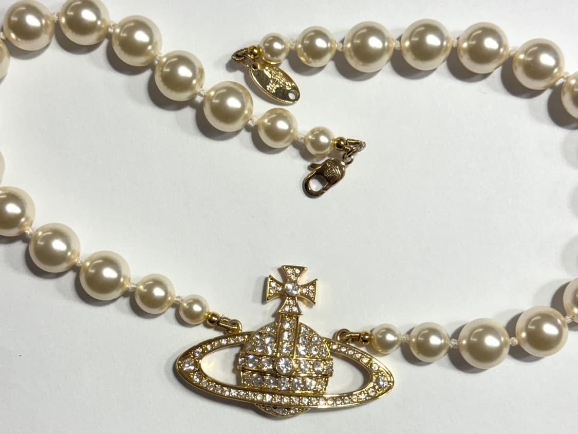 비비안웨스트우드 빅 팬던트 진주 목걸이  상품이미지2