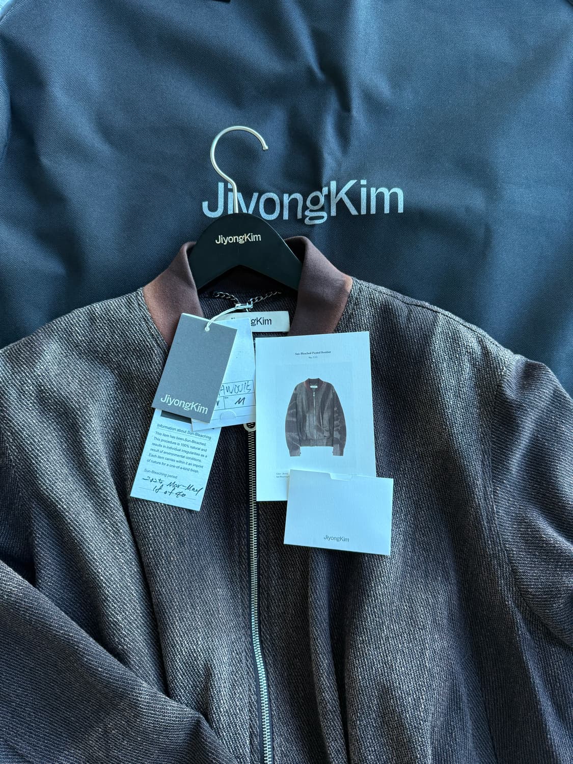 [M] 지용킴 25AW 선블리치 봄버자켓 상품이미지7