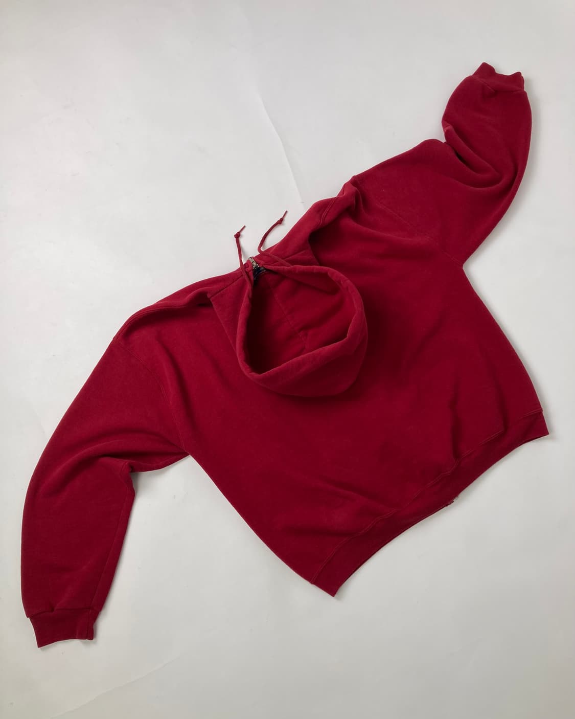 90s Russell Zip Up Hoodie (red) 상품이미지2