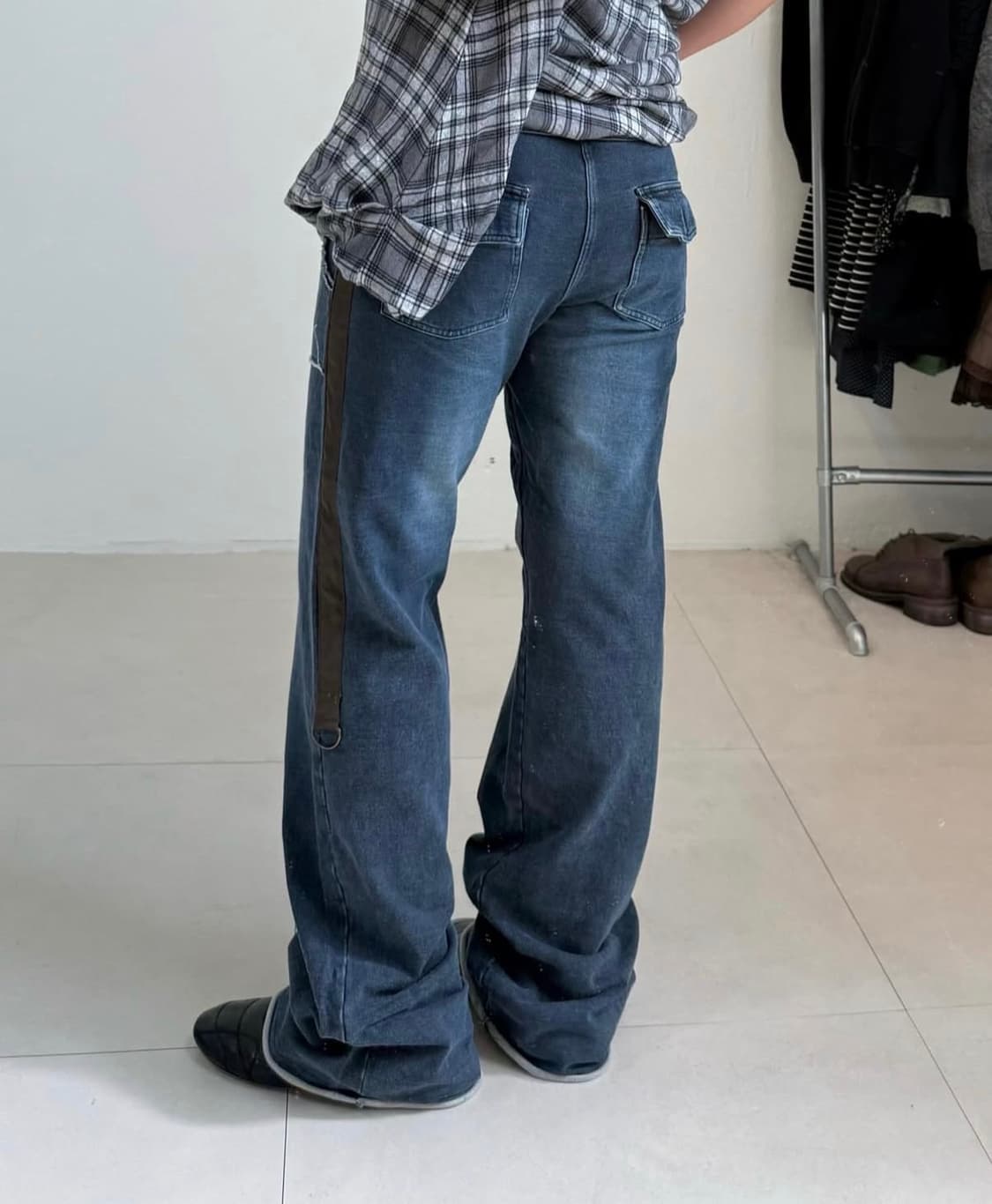 denim banding pants 트레이닝 데님팬츠 코이세이오st 상품이미지2