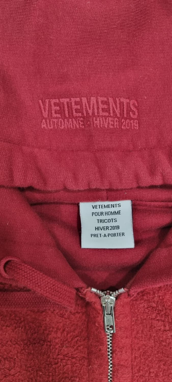 베트멍 인사이드 아웃 레드 후드집업 S _ 남성 서이즈 확인 상품이미지5