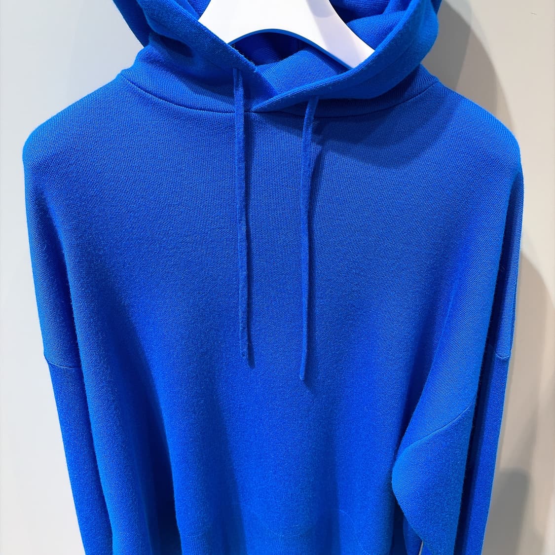 (정품/새상품) ENFOLD 엔폴드 여성 블루 울 후드 니트 상품이미지2