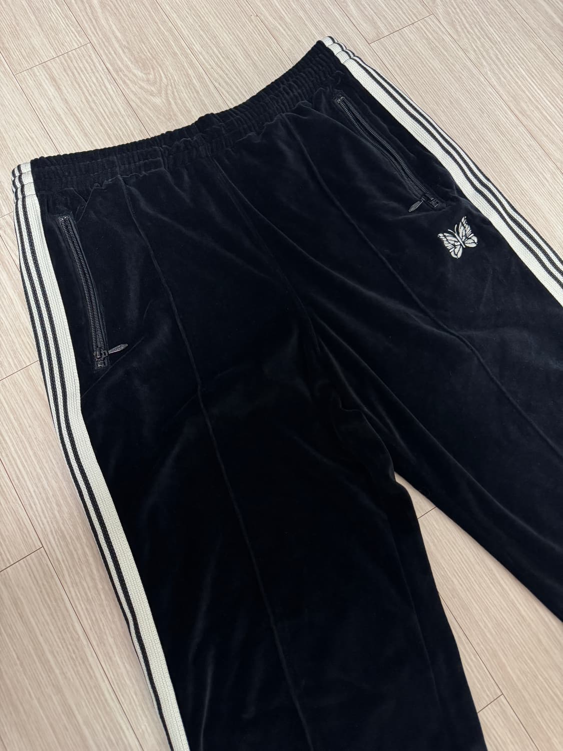 니들스 LHP 벨루어 트랙 팬츠 바지 화이트블랙 M 상품이미지3