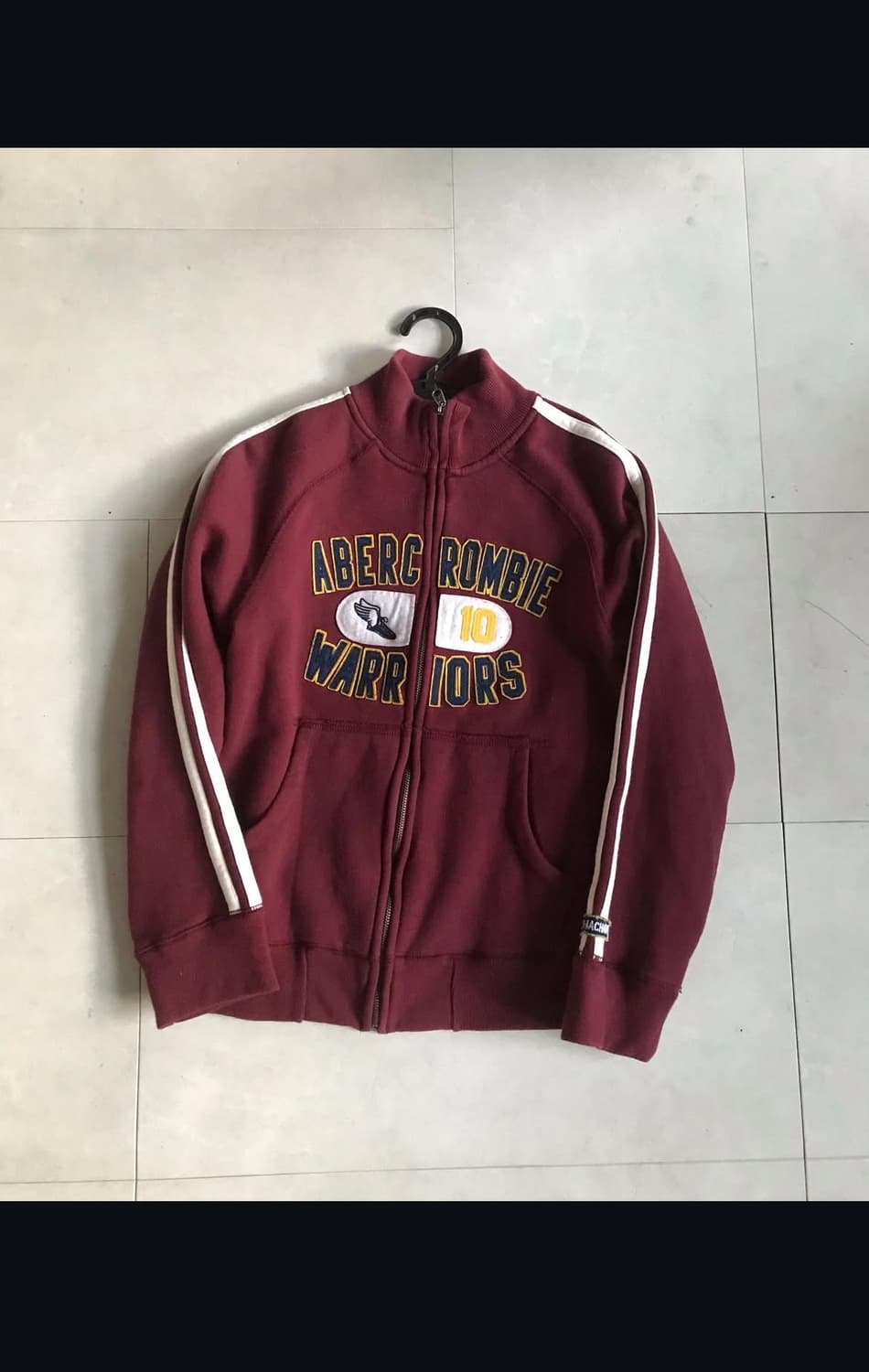 아베크롬비 버건디 트랙 면집업 상품이미지4