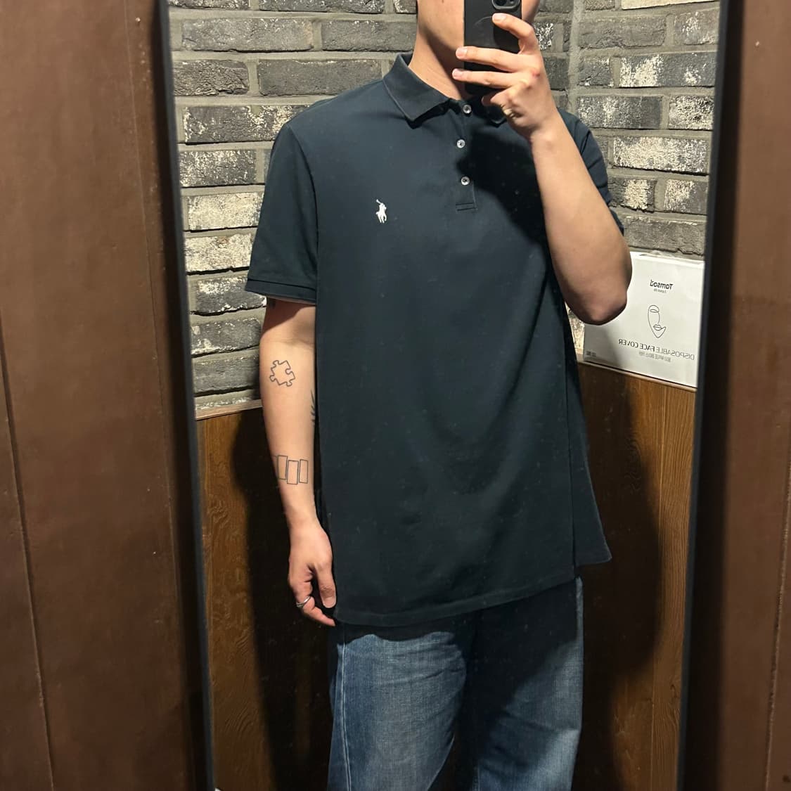 XL) 폴로 랄프로렌 클래식 반팔 카라티 PK 블랙 신형 상품이미지9