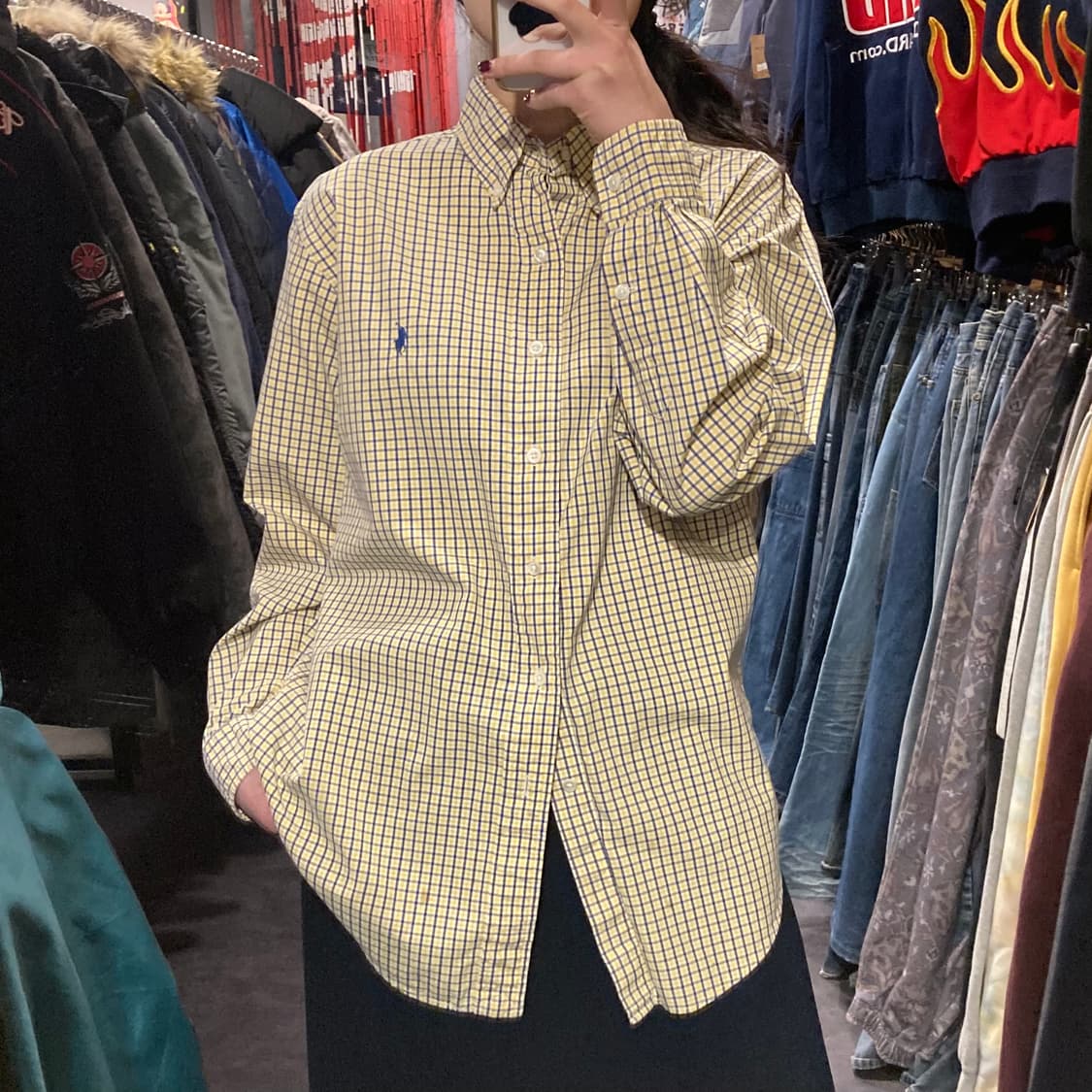 [IM] 폴로셔츠 태터솔체크 옐로우 블루 상품이미지2