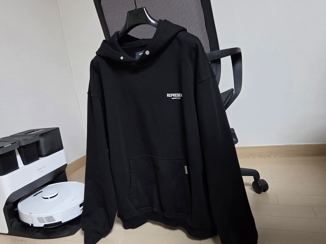 [정품] 리프리젠트 오너스클럽 블랙 남성 후드티셔츠 XL (105)  상품이미지2